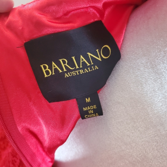 Bariano Australia open back lace prom red dress - Picture 6 of 10